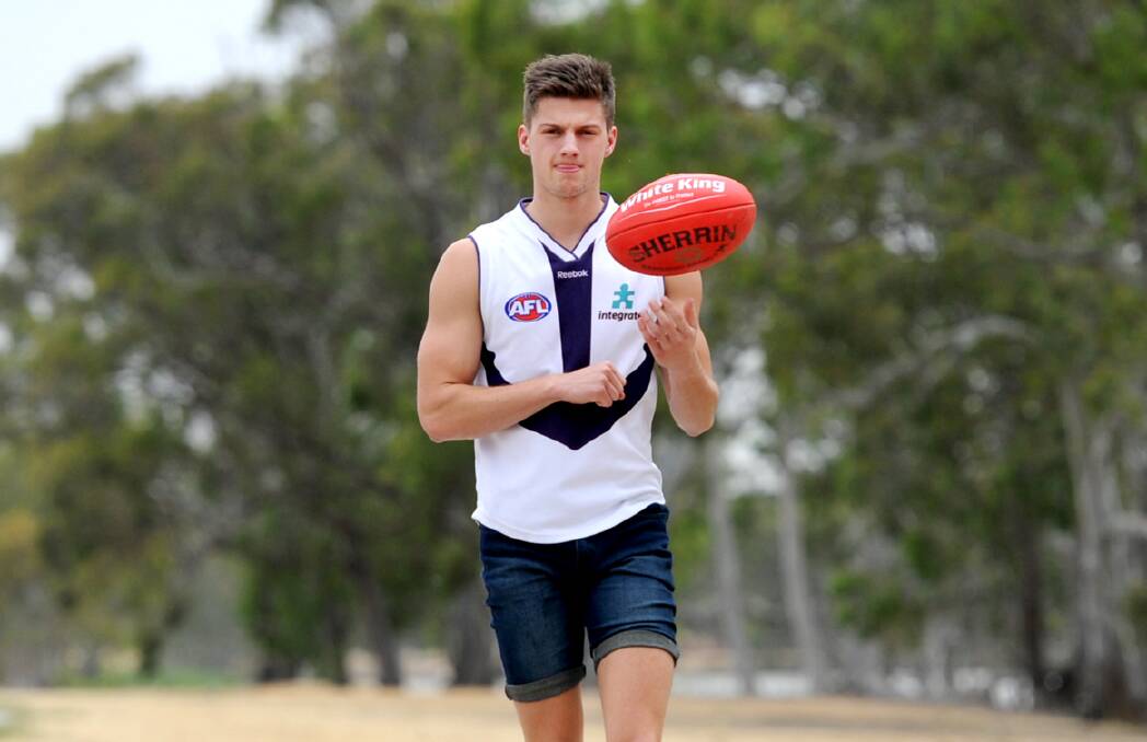 HISTORY: Darcy Tucker was recruited to Fremantle at the end of 2015 and will play for its aligned club in the WAFL grand final on Sunday. Picture: SAMANTHA CAMARRI