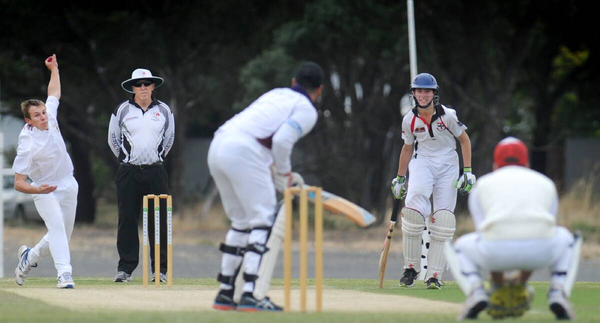 RELEASE: Blackheath-Dimboola's Sam Polack focuses at the wicket. His side is in a strong position to upset Horsham Saints. Picture: OLIVIA PAGE