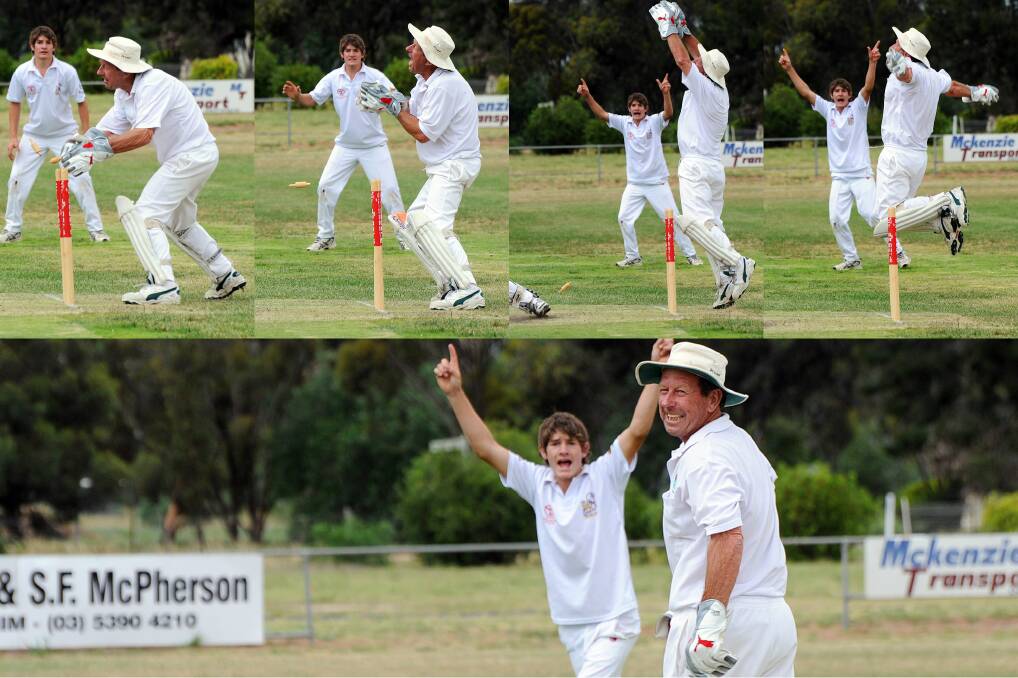 RAPID: Wavell McPherson has not slowed down with age as evident by his quick work while playing A Grade for Brim-Kellalac-Sheep Hills in 2011.