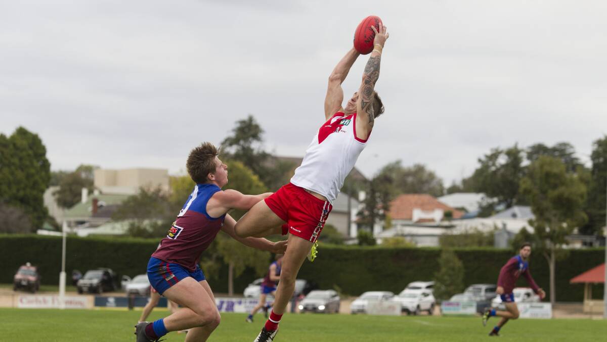 LEADER: Jake Robinson, pictured earlier this season, was a key player for Ararat in his second senior game back from injury. Picture: PETER PICKERING