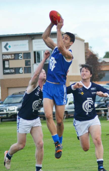GRAB: Seamus Young will make a welcome return for Donald against Wedderburn. Picture: BULOKE TIMES