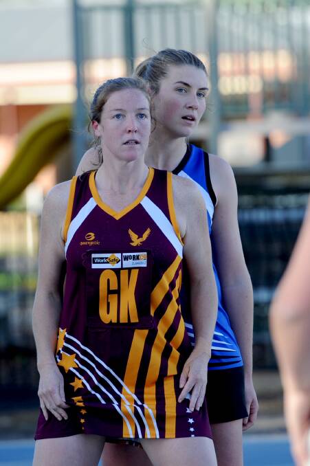 BIG: Warrack's Jess Kelly and Minyip-Murtoa's Jessica Elder will each continue to be key players for their respective sides in the run home. Pictures: SAMANTHA CAMARRI