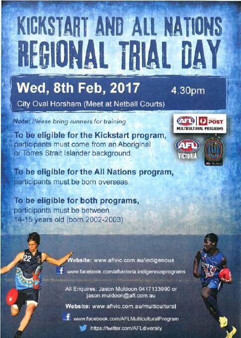 First footy trials for programs