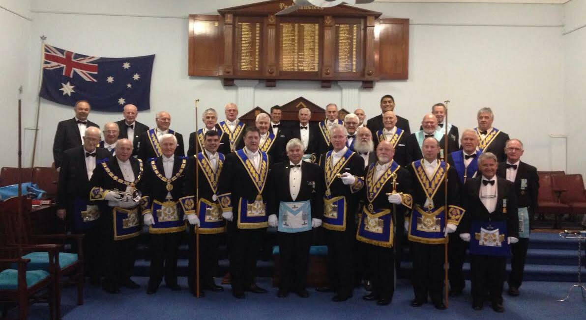 CEREMONY: The 2016 Grand Lodge Team was at Lowan Lodge 107 for the installation of Worshipful Master Noel Austin on June 17. The team was acting under the instruction of RWBRO Peter Wood.