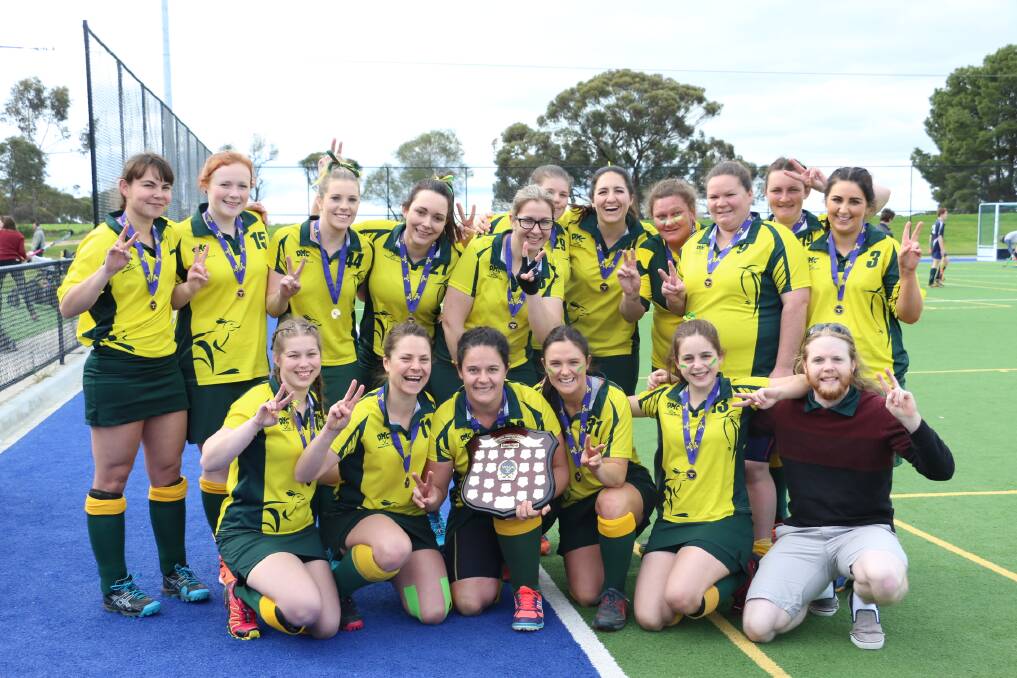 BACK TO BACK: The Dimboola Roos make it two in a row in the Women's Wimmera Hockey Association competition.
 