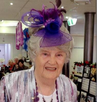 PRETTY: Horsham East Ladies Probus member Rene Vivian won the award for the prettiest hat. 