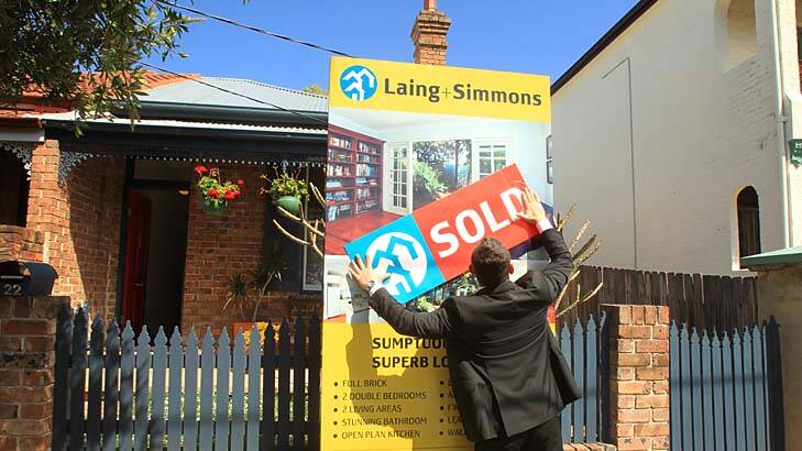 Sold ... low interest rates and an increase in buyer confidence has seen the value of Sydney dwellings increase for the fourth consecutive month.