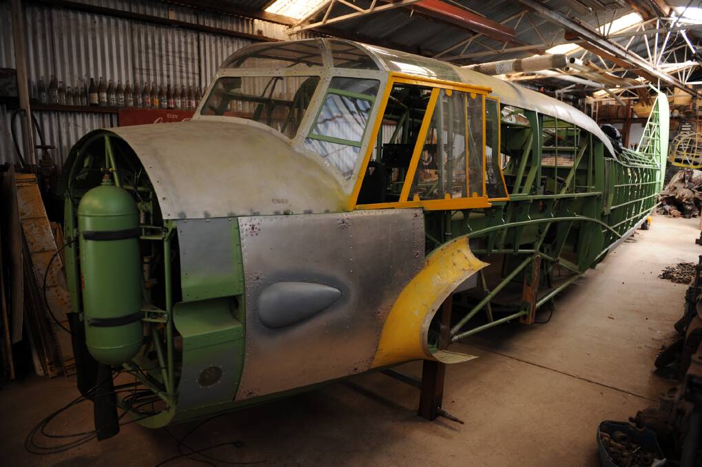 Money raised by the fly in will be donated to the Nhill Avro Anson Restoration Project. Picture: PAUL CARRACHER.
