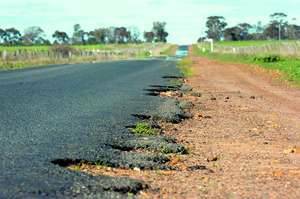 DISGRACEFUL: Motorists in rural Victoria are being forced to use roads deemed unacceptable by a new Australian Bureau of Statistics report.