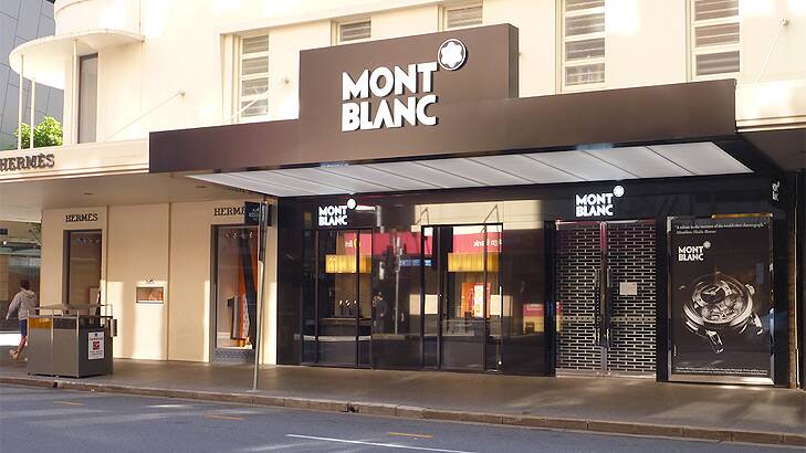 The new Mont Blanc store on Edward Street.