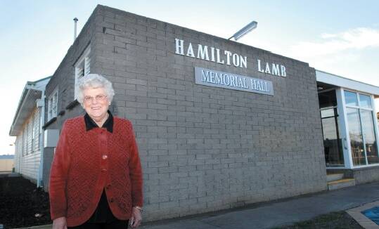 STANDING THE TEST OF TIME: After 50 years, Hamilton Lamb Hall in Horsham will celebrate half a century this month. Dawn Hobbs is pictured outside the Hamilton Lamb Hall. Picture: TIM HESTER