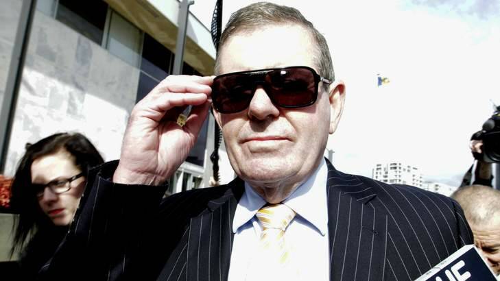 Peter Slipper arrives at the ACT Magistrates Court earlier this year in relation to charges over his use of expenses. Photo: Andrew Meares