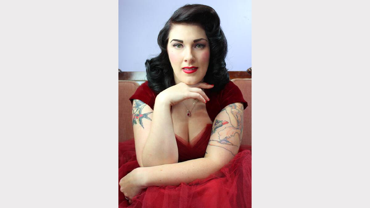 POISE: Horsham’s Laine Munn, also known as Miss Ruby Rabbit,  will compete at the Miss Viva Las Vegas Pin-up Competition in April.