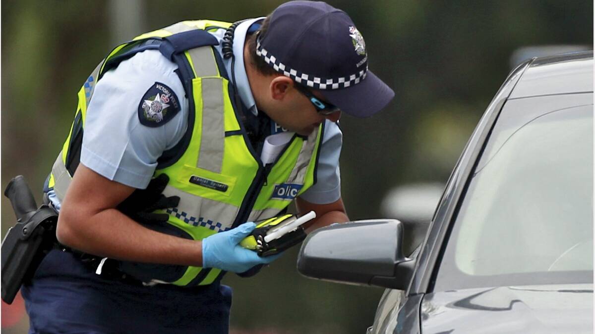 CAUGHT: One in five Wimmera drivers tested for drugs during the past four months returned a positive result. The majority of people caught had ice in their system. Police officers are targeting recidivist drug drivers to keep them off Wimmera roads. Picture: CONTRIBUTED