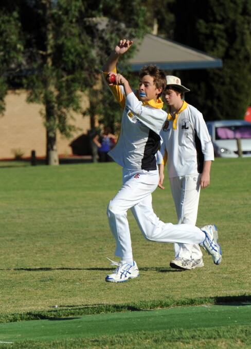 BAT AND BALL: Jung Tigers all-rounder Tyler Puls stood out in defeat on Saturday, collecting three wickets and making 41 runs against ladder leader Rup-Murtoa. Picture: PAUL CARRACHER