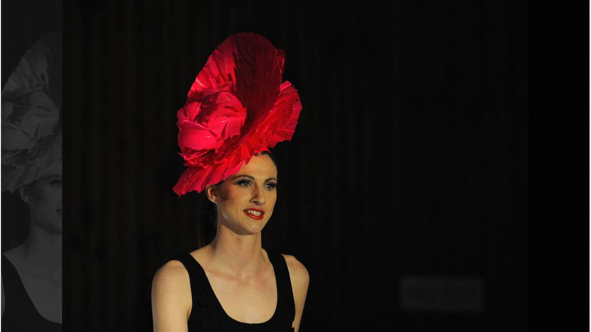 Kelsie McClure modeling Neil Grigg fashion. Neil Grigg, James Penrose Fashion Show in Harrow. 
