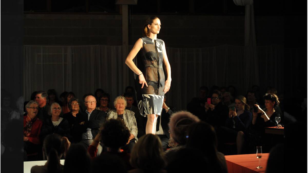 Kelsie McClure modeling James Penrose fashion. Neil Grigg, James Penrose Fashion Show in Harrow. 