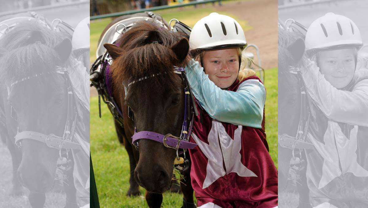 Natasha Raven, 14, won pony cup with Ruby at Horsham Pacing Cup. 