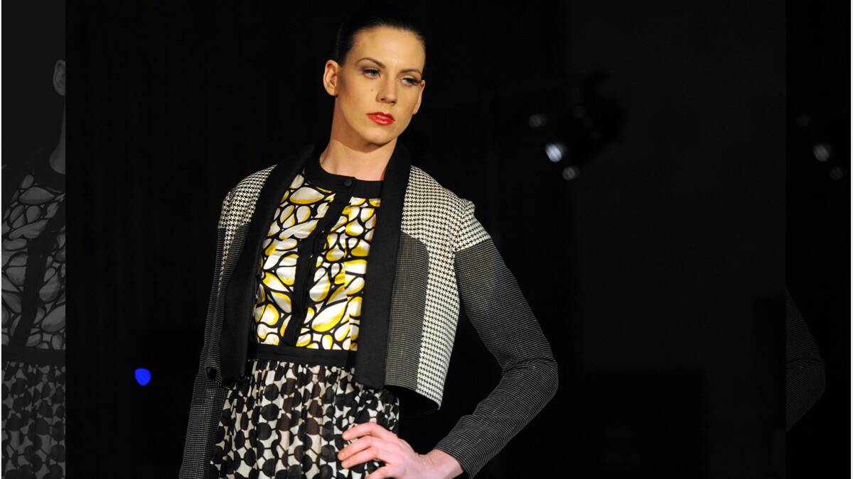 Danielle Grindlay modeling James Penrose fashion. Neil Grigg, James Penrose Fashion Show in Harrow. 