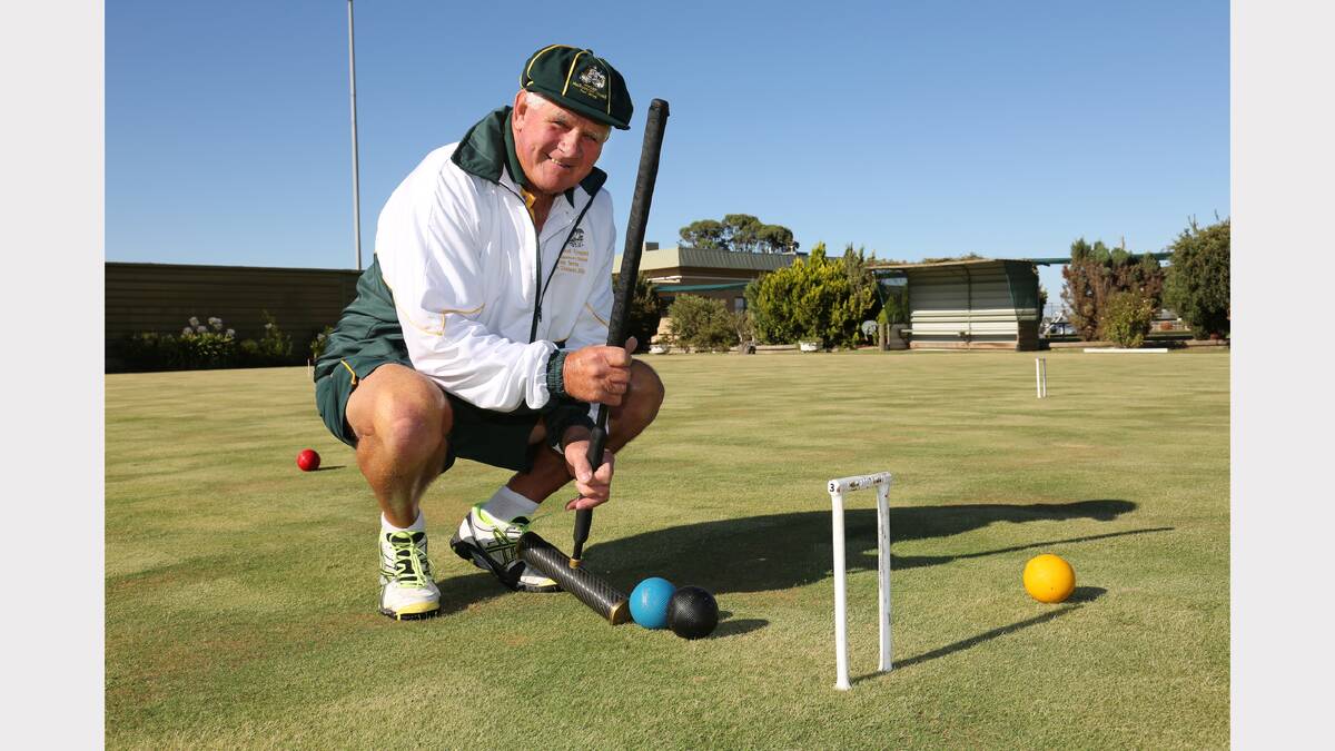 HOOP HYPE: Ken Bald has returned home after representing Australia at the MacRobertson Shield croquet competition in New Zealand. Picture: THEA PETRASS