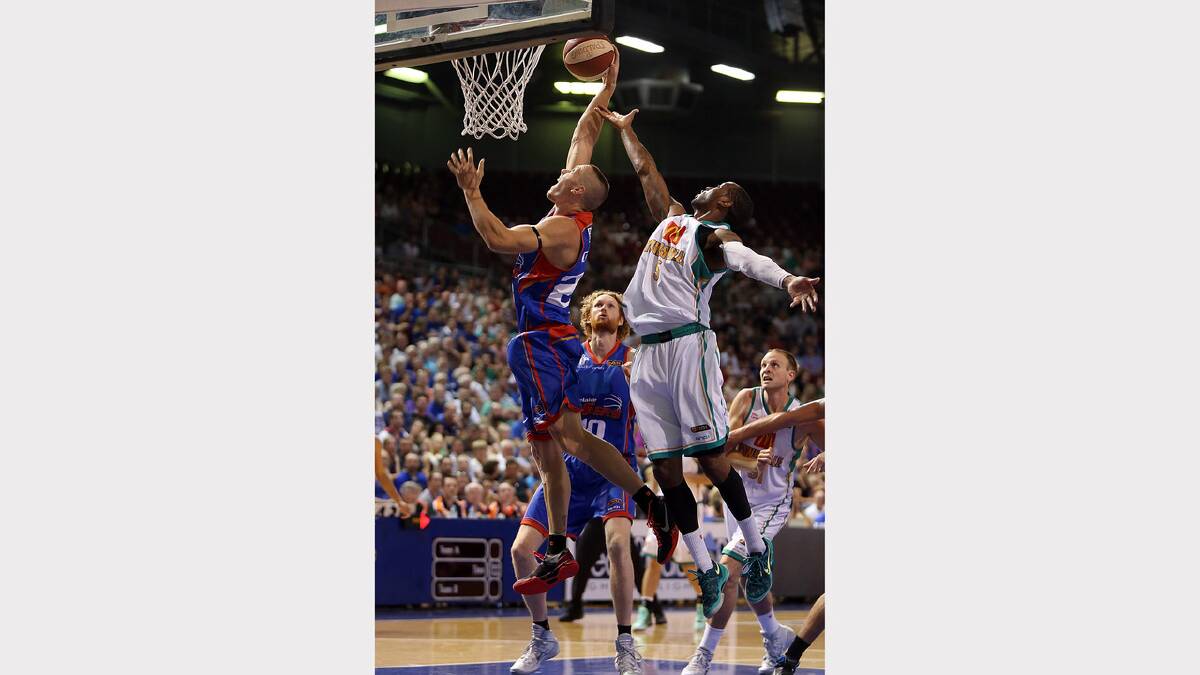 CREEK RISES: Horsham basketball star Mitch Creek believes he is playing the best basketball of his career. He is pictured playing against Townsville at the weekend. Picture: GETTY IMAGES