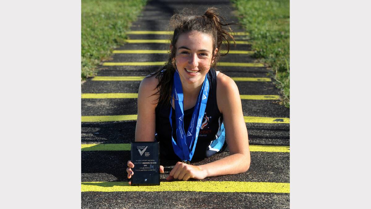 SUCCESS: Anna Bush, one of two Wimmera athletes to win medals at the Australian Junior Athletics Championships in Sydney. Picture: PAUL CARRACHER