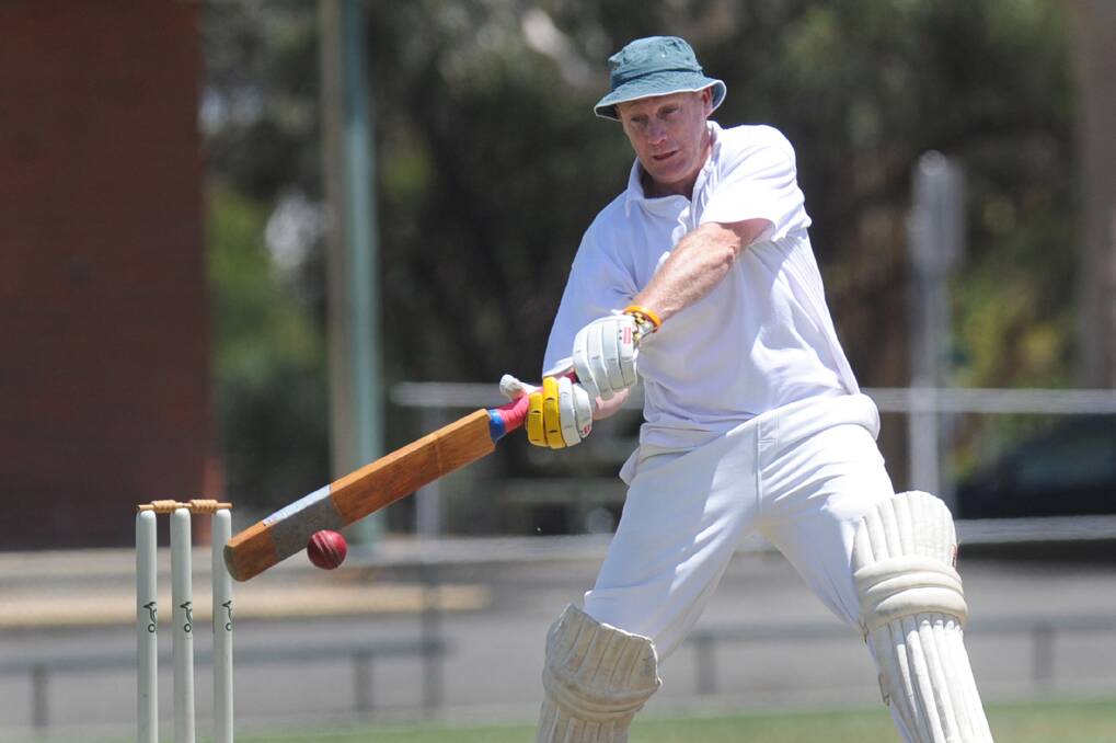 WHACK: Marnoo's Gary Cameron was one of only two batsmen in the team to reach double-figures against St Mary's. Picture: AYESHA SEDGMAN