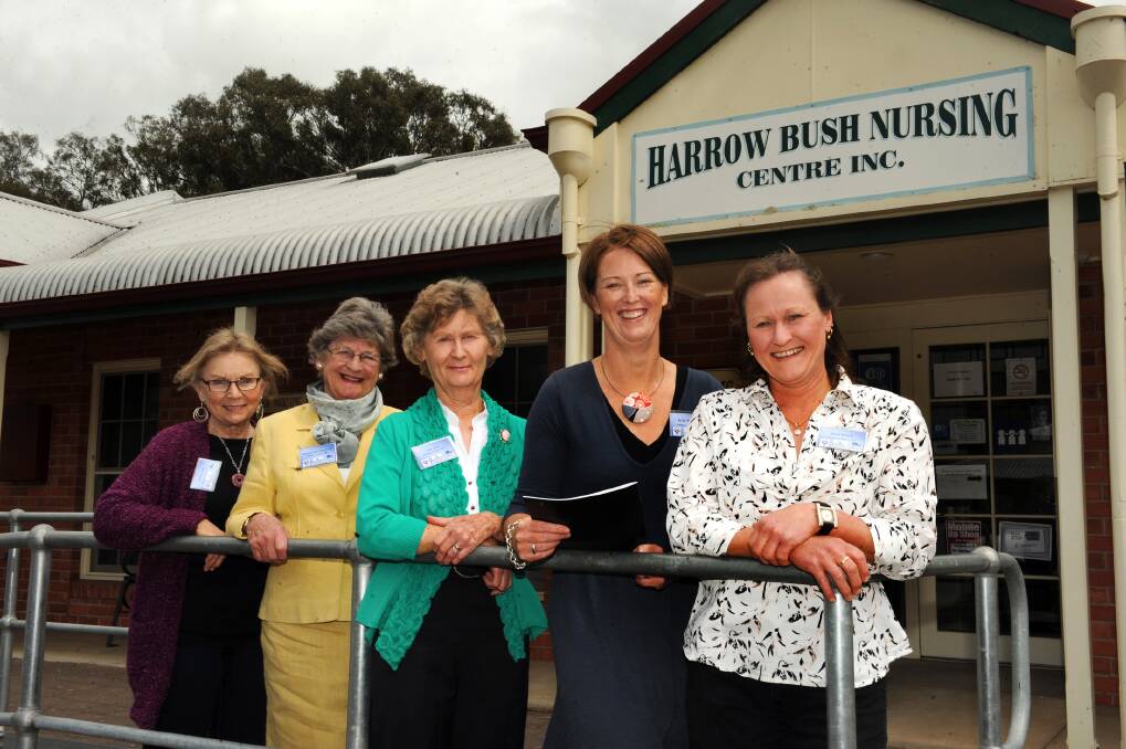 CELEBRATING NEW BEGINNINGS: Pathways to Harrow is West Wimmera Shire Council�s Community Event of the Year. The initiative shares the stories of women who have moved to Harrow and contributed to the community. Pictured are the most recent group of women profiled: Jessica Page, Elisabeth Edgar, Lola Jones, Kylie McClure and Barb Brown. Picture: PAUL CARRACHER