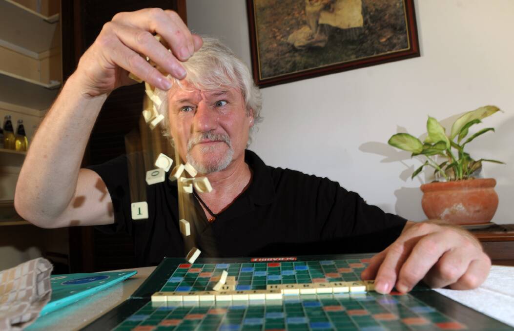 WORDSMITH: Horsham resident Dieter Jedamski encourages people to join the city’s new Scrabble club. Picture: PAUL CARRACHER