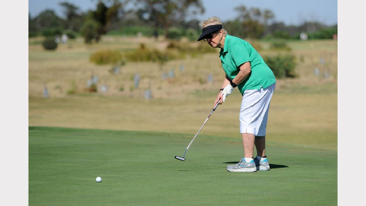 Alison Radcliffe, Horsham. The Horsham Golf Club Ladies playing for the Annual Ashes Trophy 