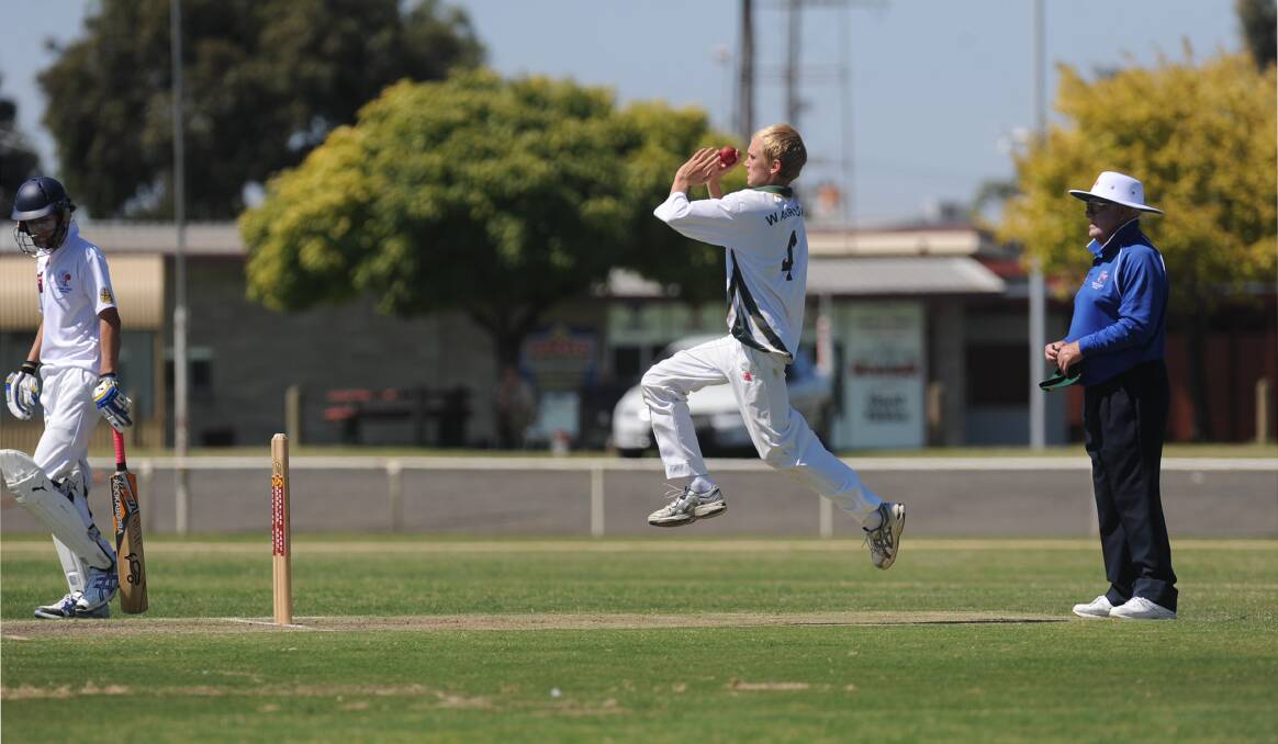 IN ACTION: West Wimmera's Todd Alexander will help lead the squad's bowling attack during Country Week. Picture: LIESL HALLAM
