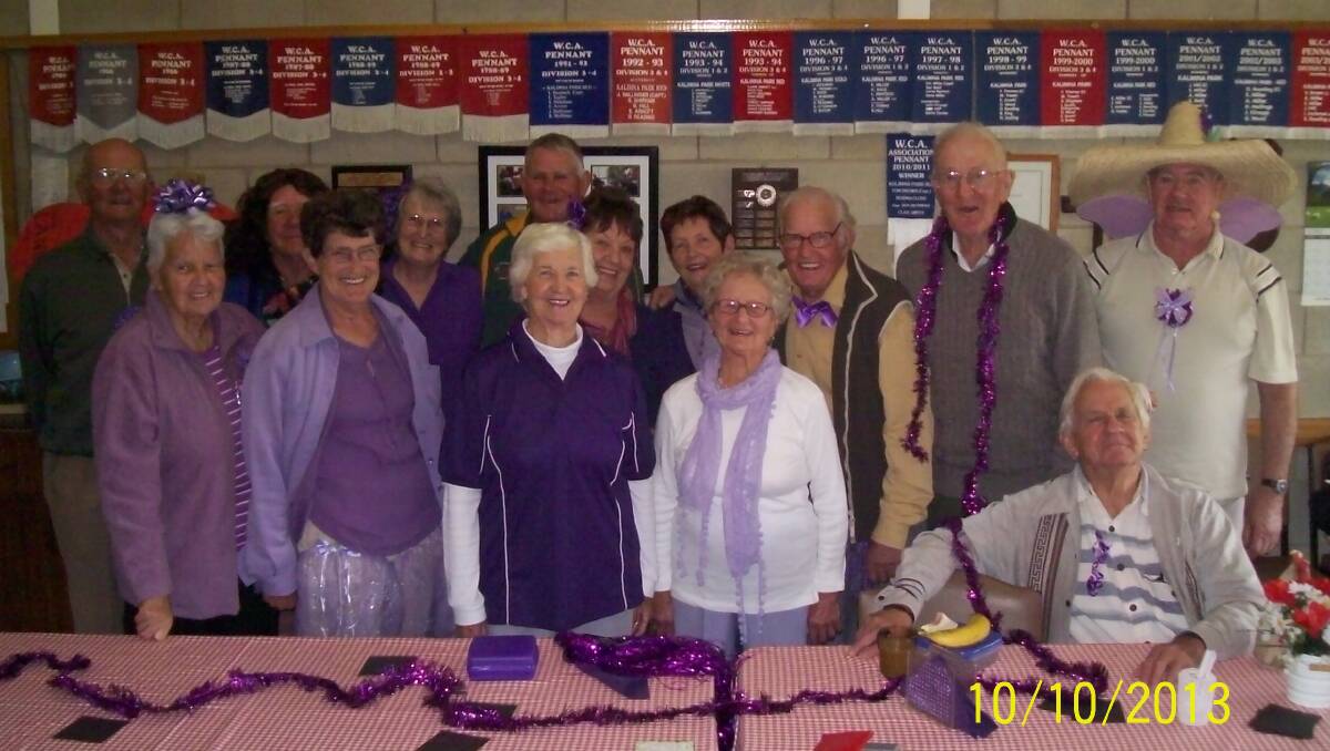 Kalimna Park Croquet Club celebrates Paint the Town Purple.