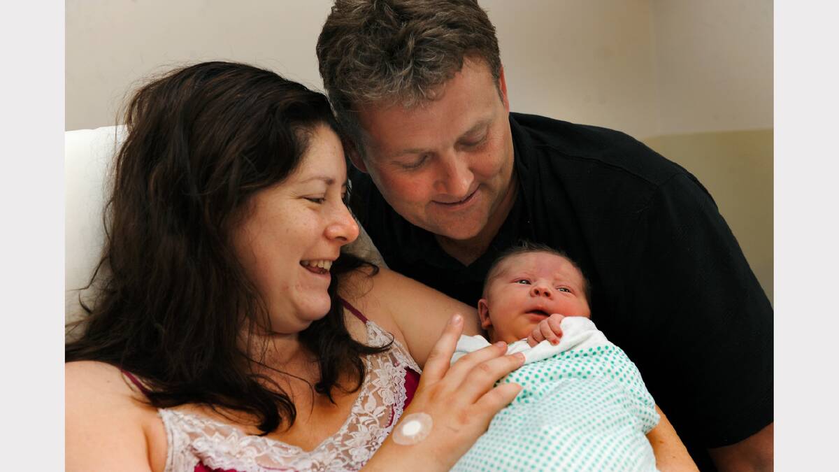 HAPPY FAMILY: Kalkee’s Sophie and Matthew Jenkinson welcomed Sienna Grace on New Year’s Day at Wimmera Base Hospital. Picture: PAUL CARRACHER
