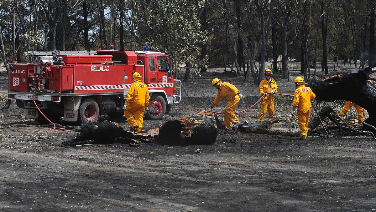 BLACK SATURDAY: Wimmera fire-fighters in action in during the 2009 bushfire. Picture: PAUL CARRACHER
