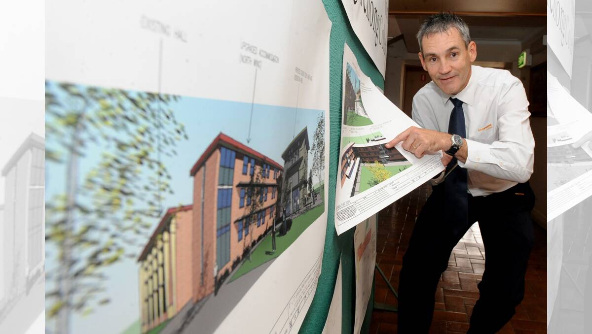 PLANNING AHEAD: Longerenong College general manager John Goldsmith looks over plans for the redevelopment of the college’s residences. Picture: SAMANTHA CAMARRI