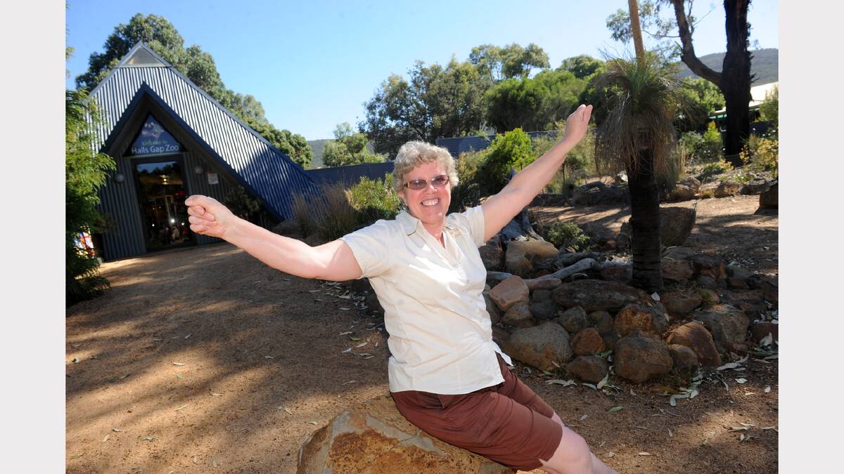 READY FOR BUSINESS: Halls Gap Zoo owner Yvonne Culell is thrilled the business was not affected by fires. Pictures: SAMANTHA CAMARRI
