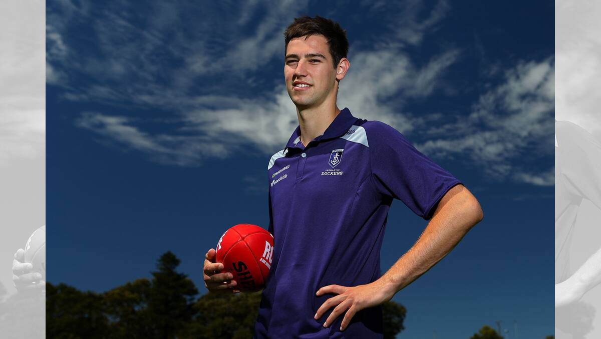 SEASON OVER: Kalkee’s Tanner Smith has had his AFL debut season cut short. The Fremantle defender is sidelined with a shoulder injury. Picture: GETTY IMAGES
