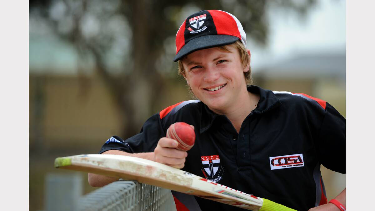 COUNTRY WEEK: Horsham Saint Seb Dalgleish has been selected in Horsham Cricket Association’s under-14 and under-15 Country Week squads. Picture: PAUL CARRACHER