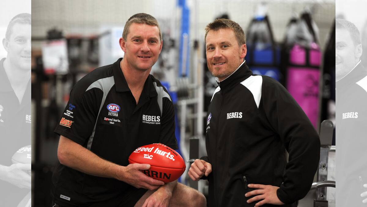 EXCITED: New Ballarat Rebels development coaches Shayne Breuer and Jaye Macumber are ready to help Wimmera players reach their goals. Picture: PAUL CARRACHER