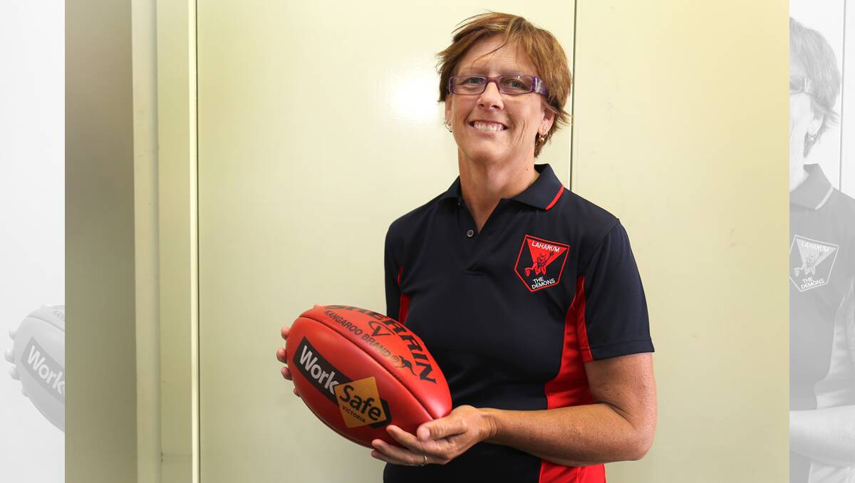 LOOKING AHEAD: Nadine Miller has been elected Laharum’s new chairwoman and hopes to guide the club to back-to-back football premierships next season. Picture: THEA PETRASS