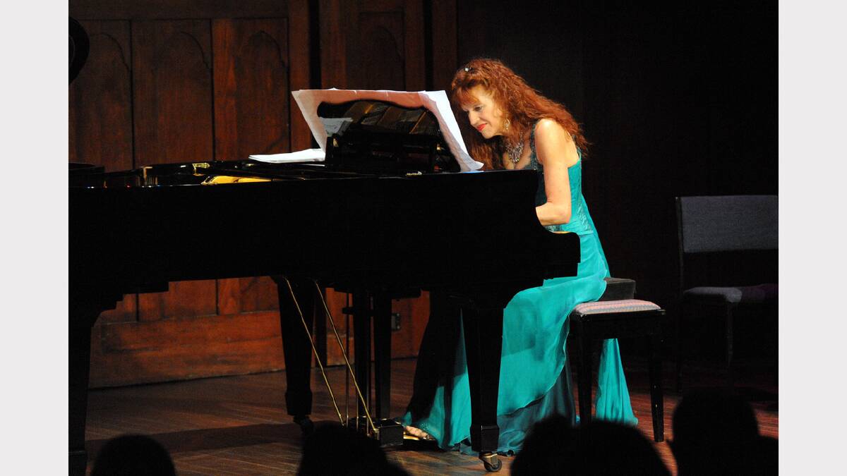 PIANO PERFORMANCE: Horsham-born Linda O'Brien showcases her musical talent during a Two Grands Four Hands concert at Wesley Performing Arts Centre. Picture: PAUL CARRACHER