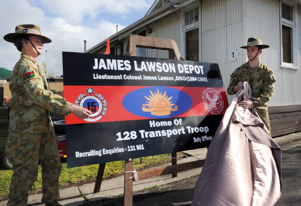 The renaming of the 15 Transport Squadron RACT training depot to the James Lawson depot was part of the eighth Reserve Forces Day and an open day in Horsham on Sunday. Pictures: PAUL CARRACER
