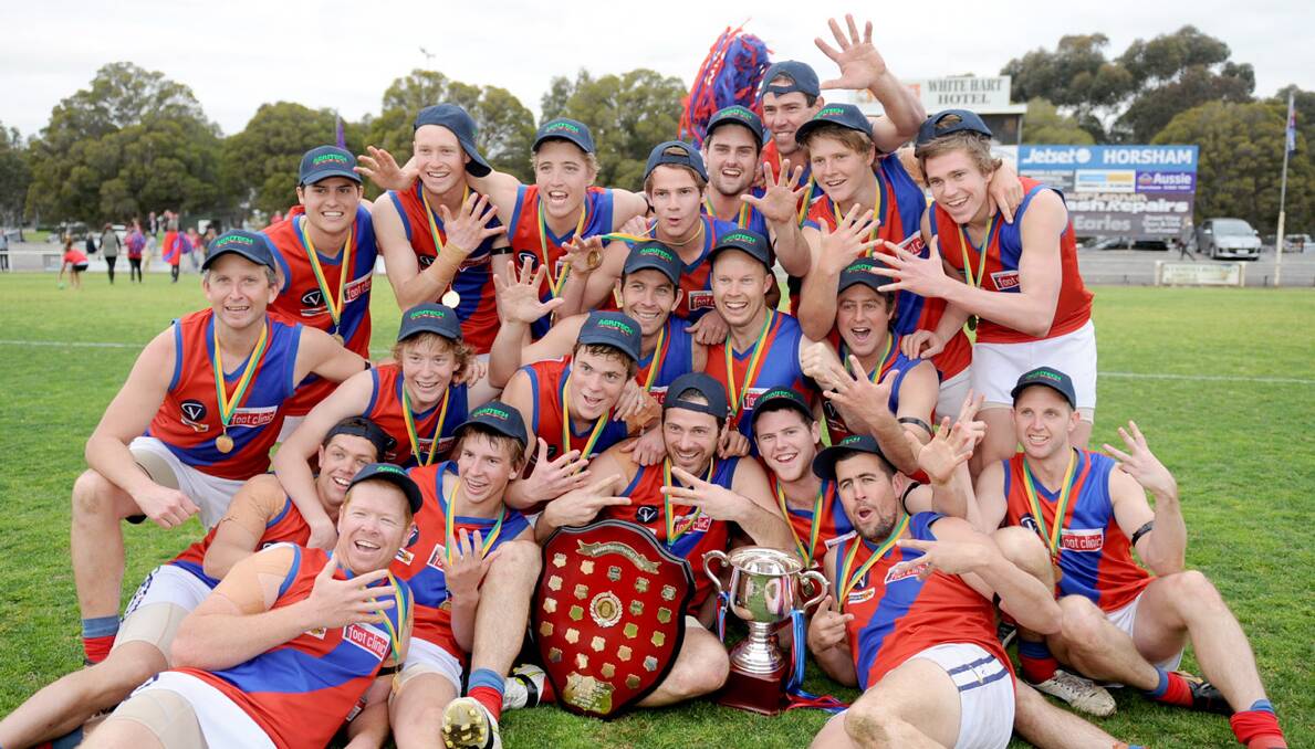 Kalkee defeated Edenhope-Apsley in the Horsham District Football League grand final at City Oval on Saturday. Picture: SAMANTHA CAMARRI