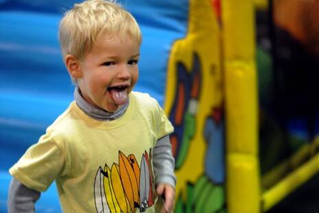 Chad Mannes, 3, at Kids Capers.