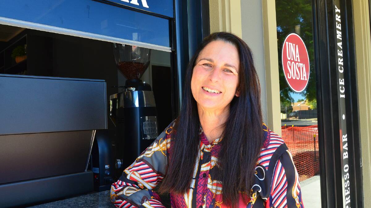 LONG WEEKEND: Una Sosta ower Leanne Panozza said plenty of community members were keen for a coffee, toastie or ice cream over the holiday weekend. Picture: ALISON FOLETTA