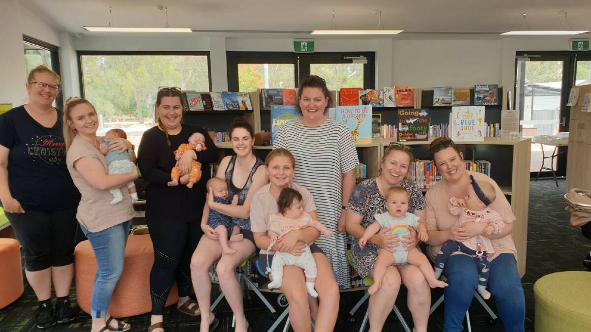 Community hub: Hindmarsh Shires' New Parents Group used the library to connect and learn. Photo: Supplied. 