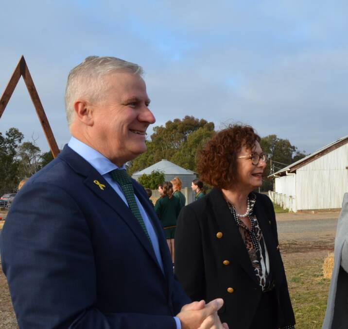 WIMMERA: Deputy Prime Minister Michael McCormack and Federal Member for Mallee Anne Webster in Horsham. Picture: ALISON FOLETTA