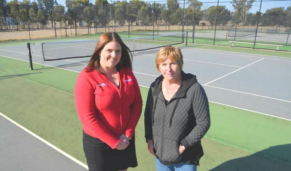 HAVEN: Haven Tennis Club's member Lisa Fulton and Sue Exell at the haven tennis courts. Picture: FILE