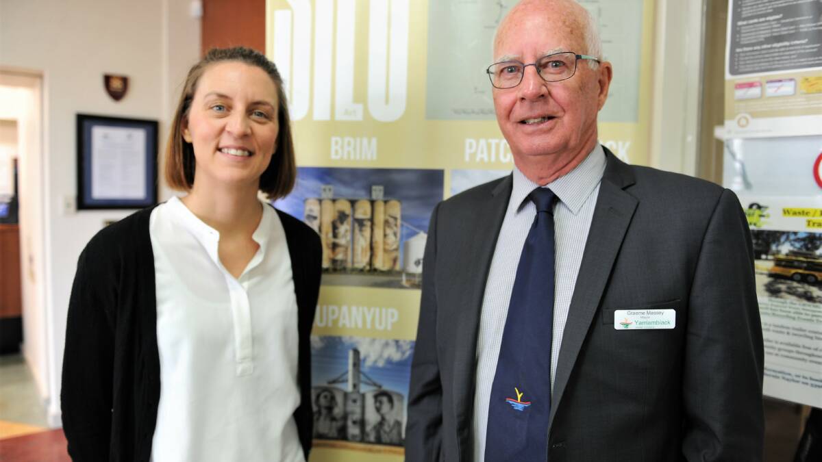 COMMUNITY GRANT: Yarriambiack Shire Councils' chief officer Jessie Holmes and mayor, Graeme Massey. Picture: FILE