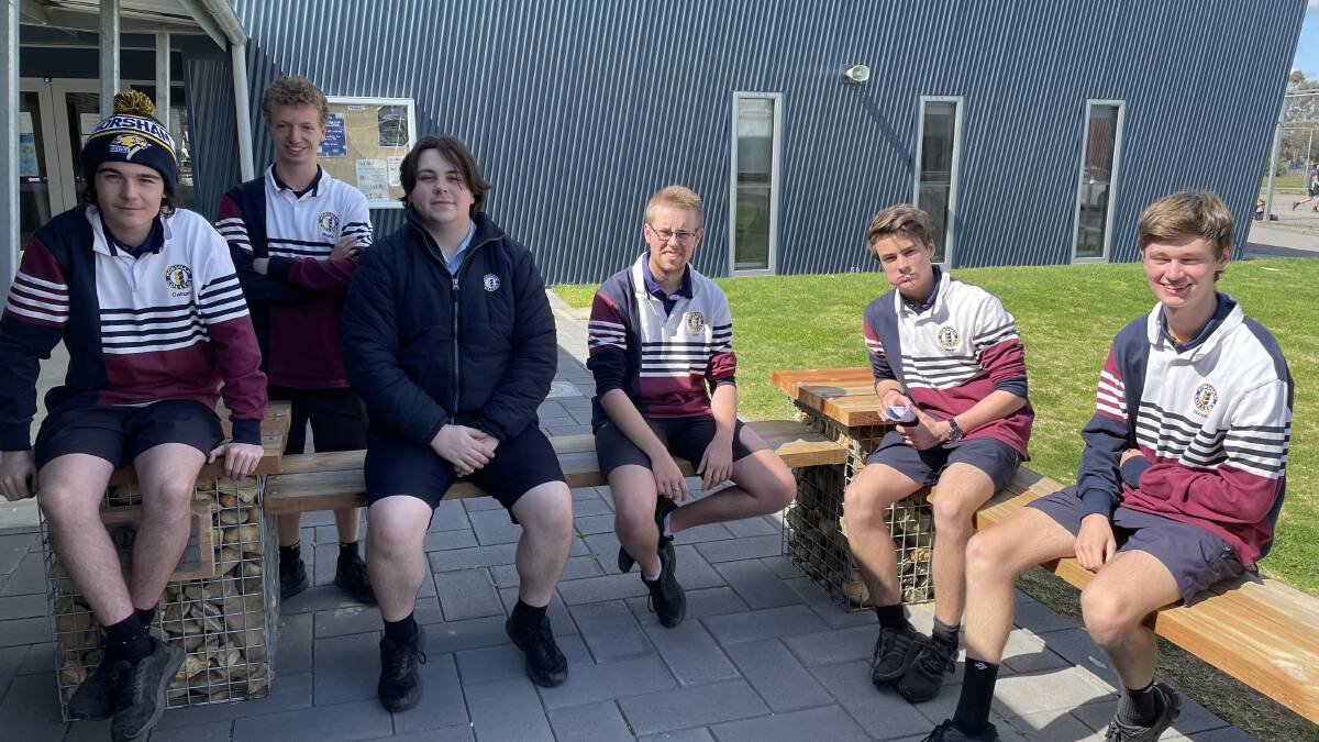 PRIORITY: Horsham College Year 12 students enjoying some sun, school captain Zac Koenig said getting priorisited for vaccination has been a relief. Picture: CONTRIBUTED